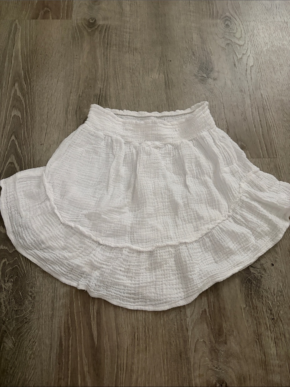 wild fable White Tiered Gauze Skirt